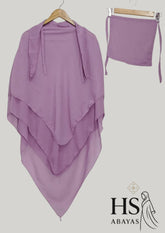 3 Layer Premium Khimar (Muave)